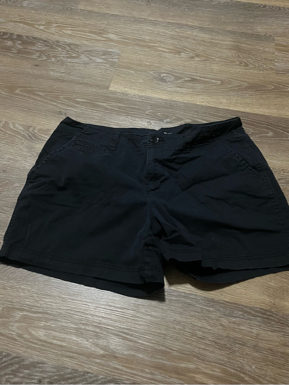 St. John's Bay Black Women's Shorts with Waistband Logo